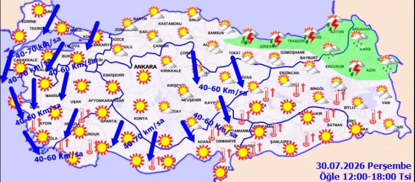 Meteoroloji Uyardı Kuvvetli Rüzgar 80 Km’yi Bulacak (5)