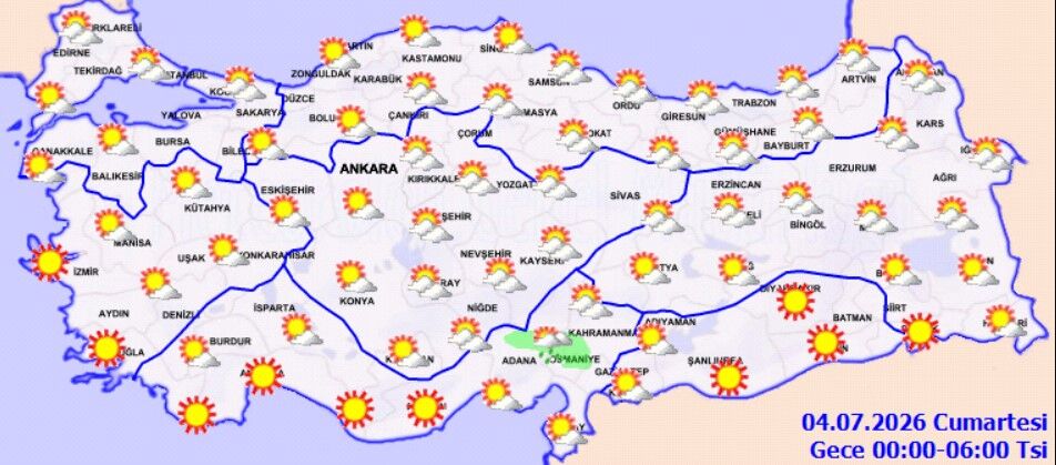 3 Temmuz Hava Durumu Sıcaklık Ve Sağanak Uyarısı (4)