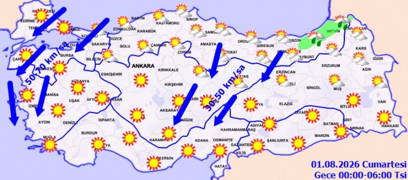 Türkiye’de Hava Sertleşiyor 70 Km Hızla Fırtına (3)