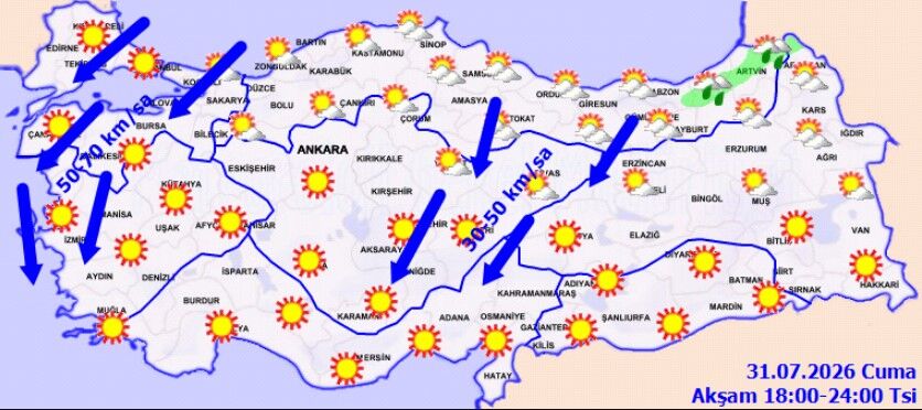 Türkiye’de Hava Sertleşiyor 70 Km Hızla Fırtına (4)