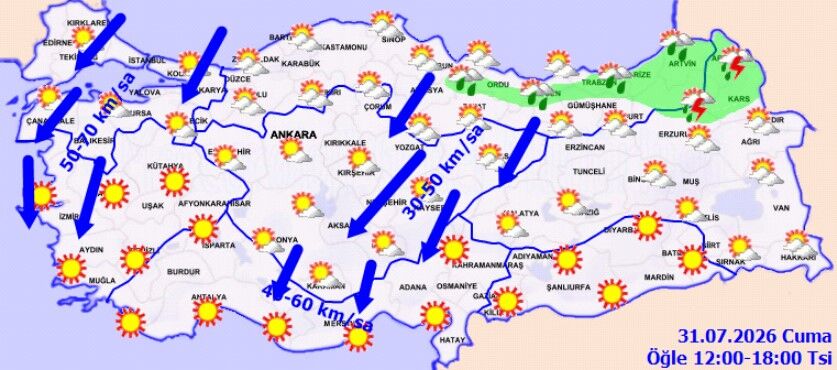 Türkiye’de Hava Sertleşiyor 70 Km Hızla Fırtına (5)