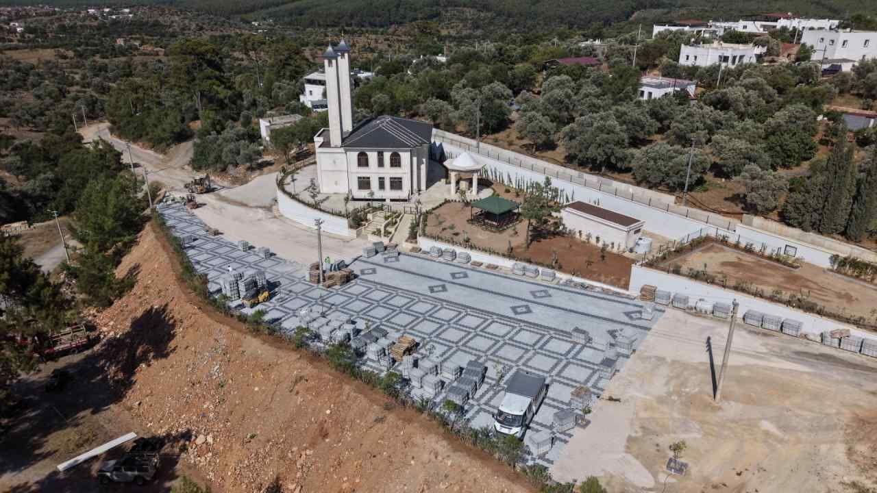 Bodrum Çamlık Cami Meydanında Düzenleme Başladı (1)