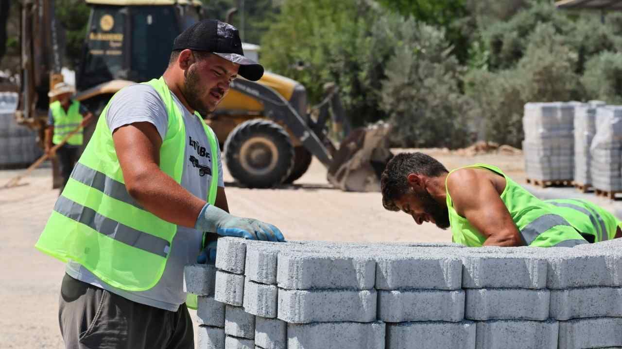 Bodrum Çamlık Cami Meydanında Düzenleme Başladı (3)