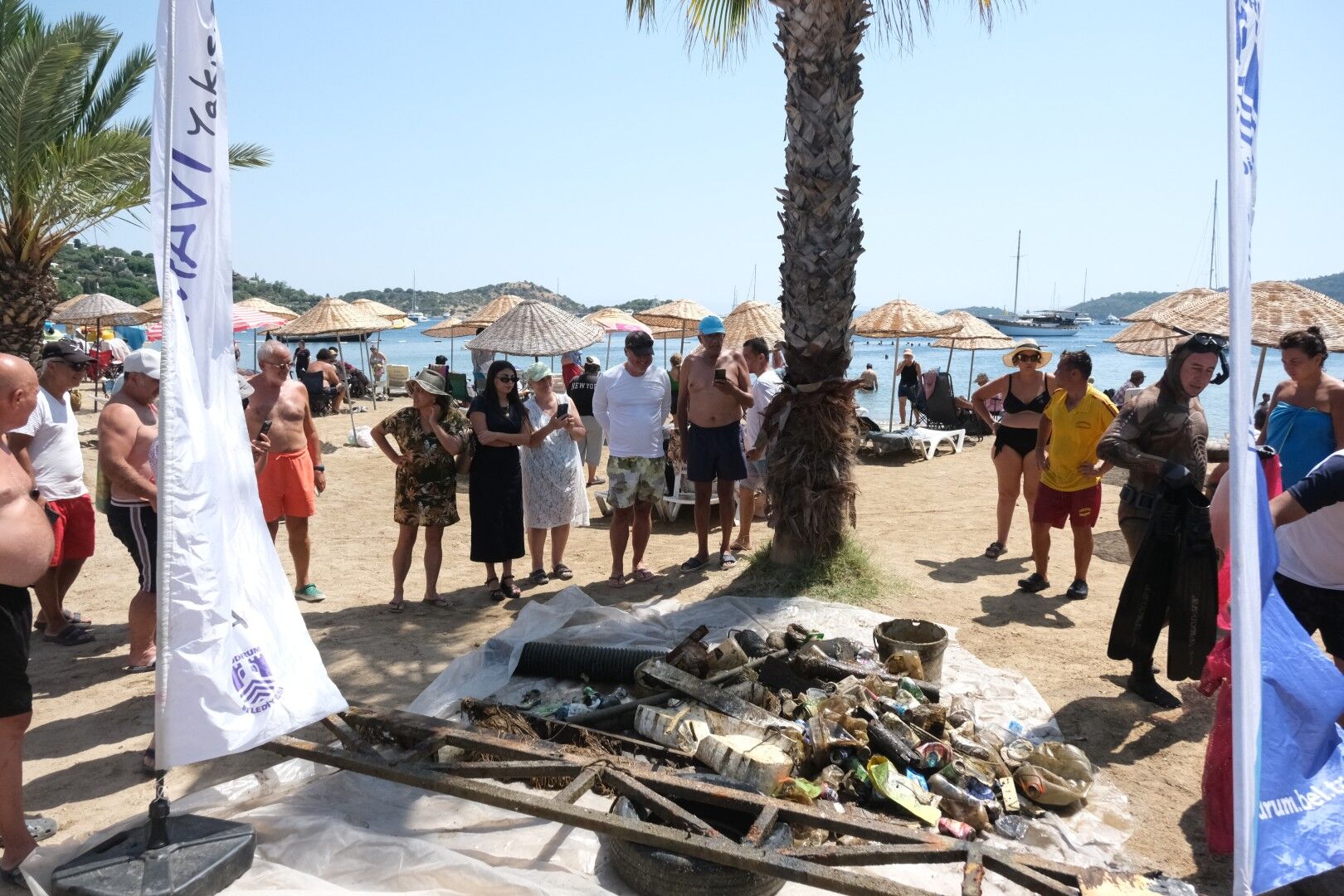 Türkbükü’nde Deniz Dibinden 650 Kilogram Atık Çıkarıldı (5)