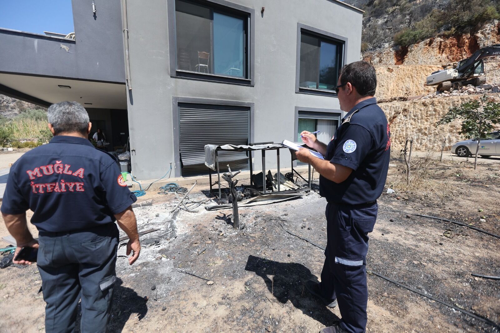 Gökçeovacık Yangınında Hasar Tespit Çalışmaları Sürüyor (2)