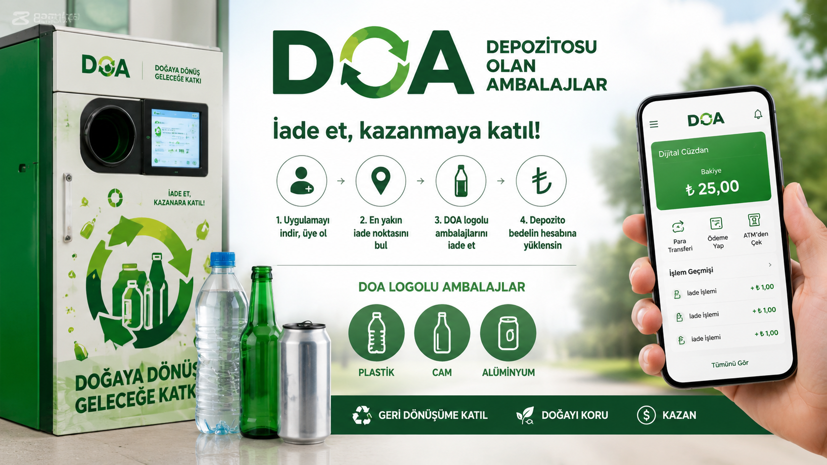 Doa Sistemiyle Depozitolu Ambalajlar Artık Kazanca Dönüşüyor (1)
