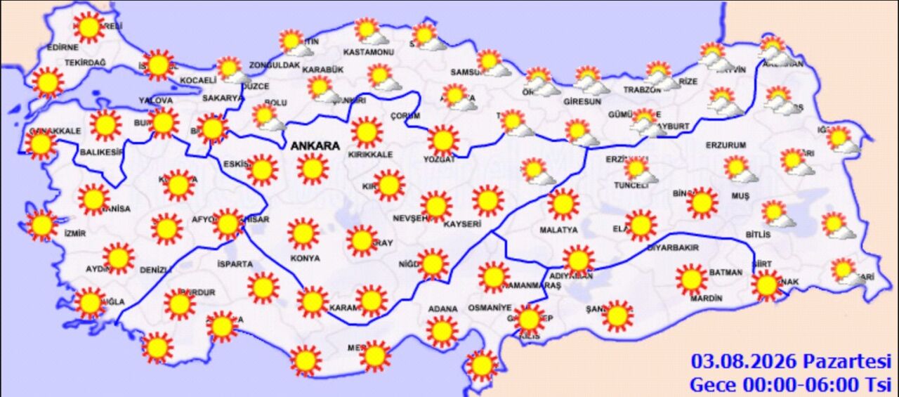 2 Agustos Hava Durumu Bu Bolgelerde Alarm Verildi