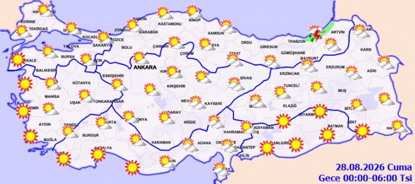 27 Ağustos Perşembe Hava Durumu Yağış Hangi Illerde (6)