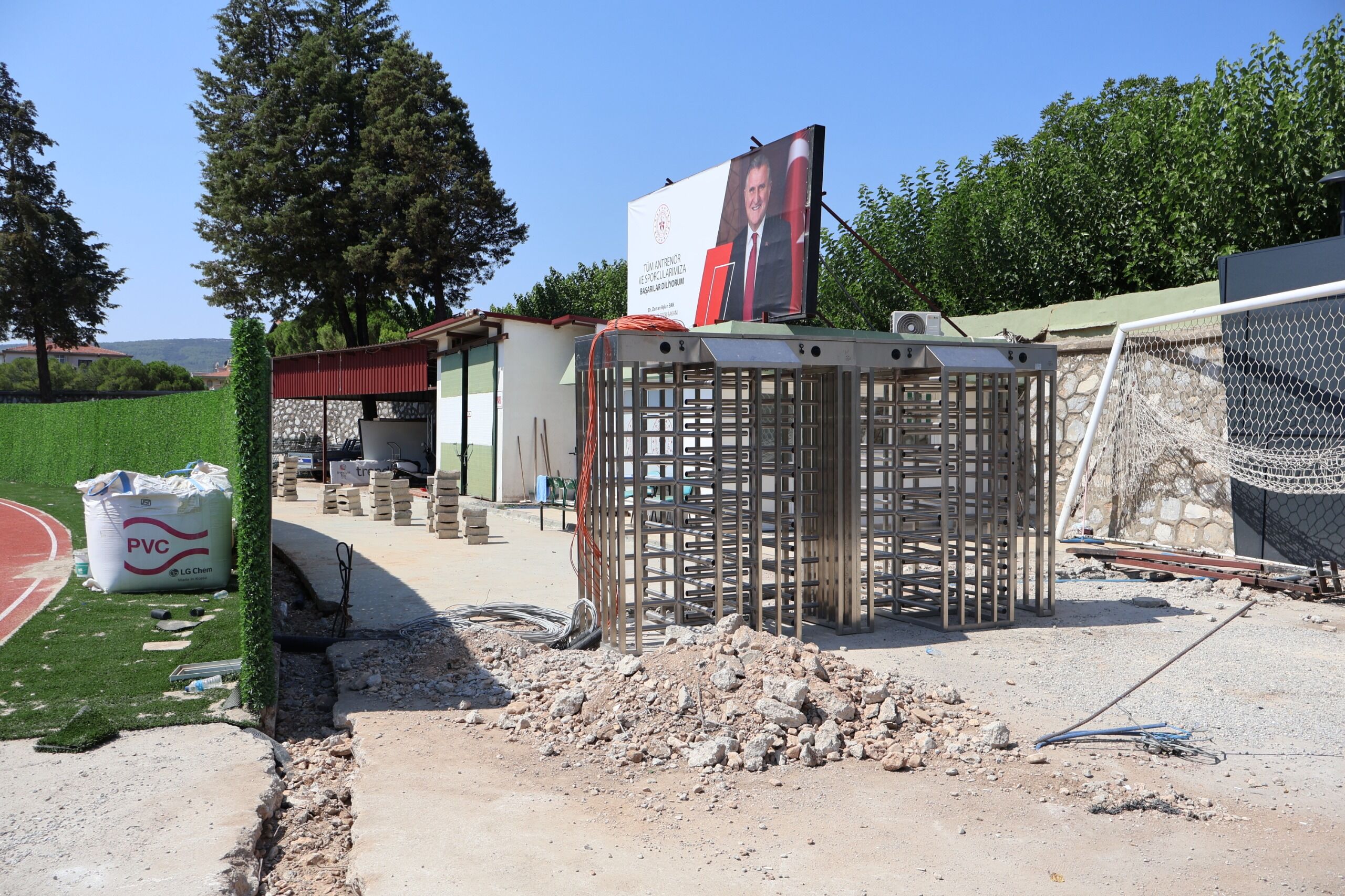 Muğla Atatürk Stadyumu’nda Çalışmalar Devam Ediyor (2)