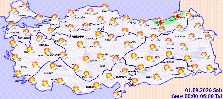 31 Ağustos Türkiye Hava Durumu Kuvvetli Yağış Uyarısı (3)