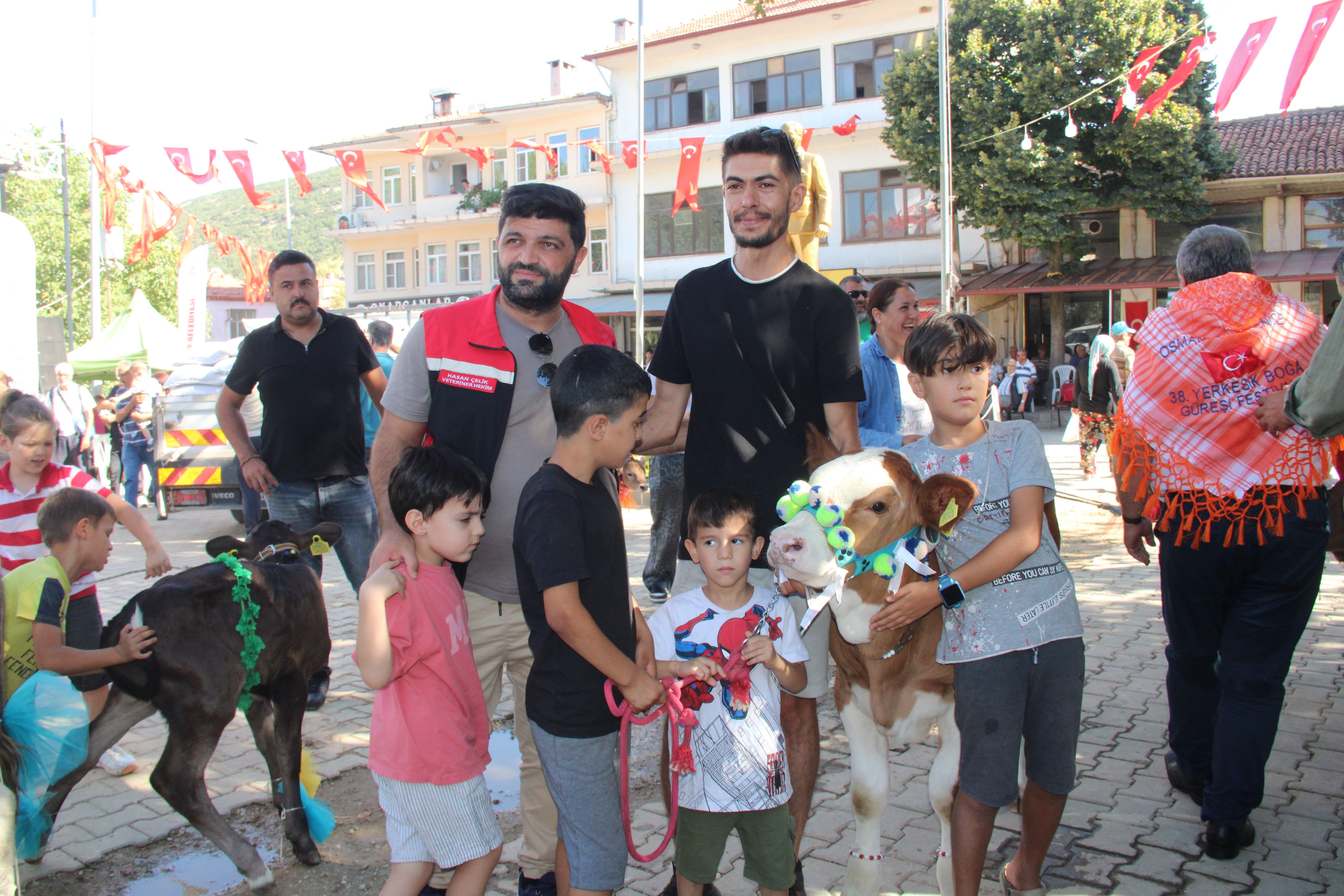 Yerkesik’te Buzağılar Güzellik İçin Podyuma Çıktı (1)