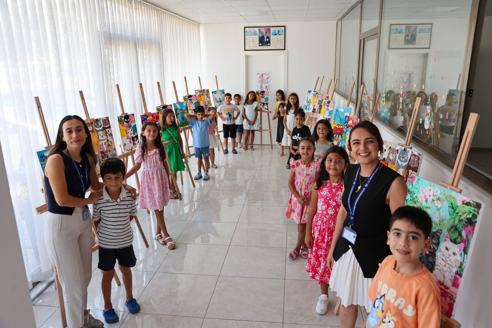 Bodrum’da Çocukların Yaz Atölyesi Mini Sergiyle Sona Erdi (1)