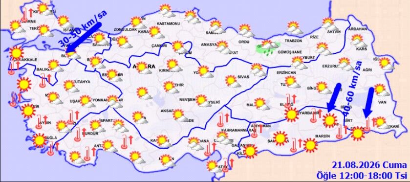 Türkiye’de Sıcaklıklar Yükseliyor! Termometreler 40 Dereceyi Görecek (5)