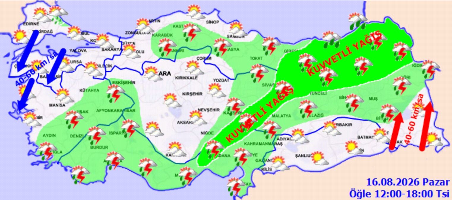 16 Agustos Pazar Hava Durumu Meteoroloji Alarm Verdi.jpg3