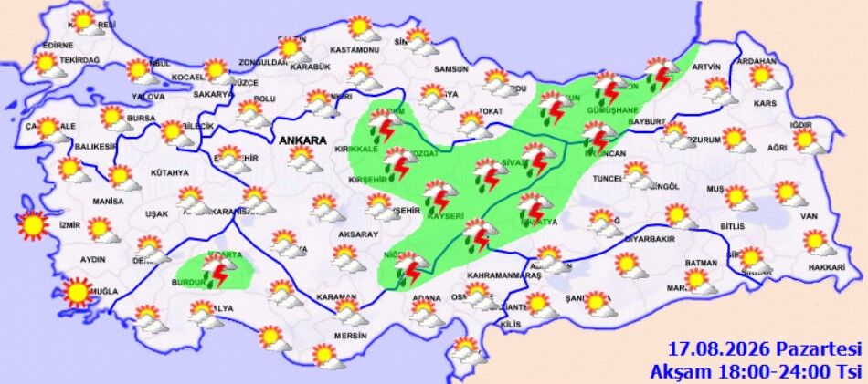 17 Ağustos Hava Durumu Değişiyor İki Bölgeye Kritik Uyarı (4)