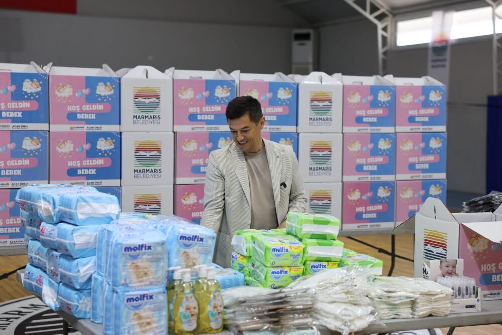 Marmaris’te Her Yeni Doğan Bebeğe 14 Parçalık Paket (2)
