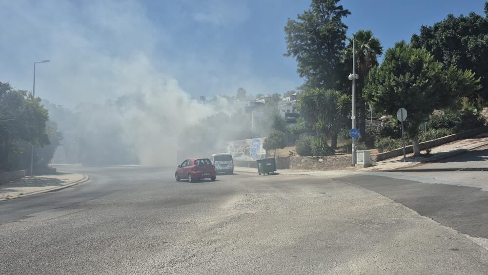 Bodrum’da Site Kenarında Yangın Paniği (1)