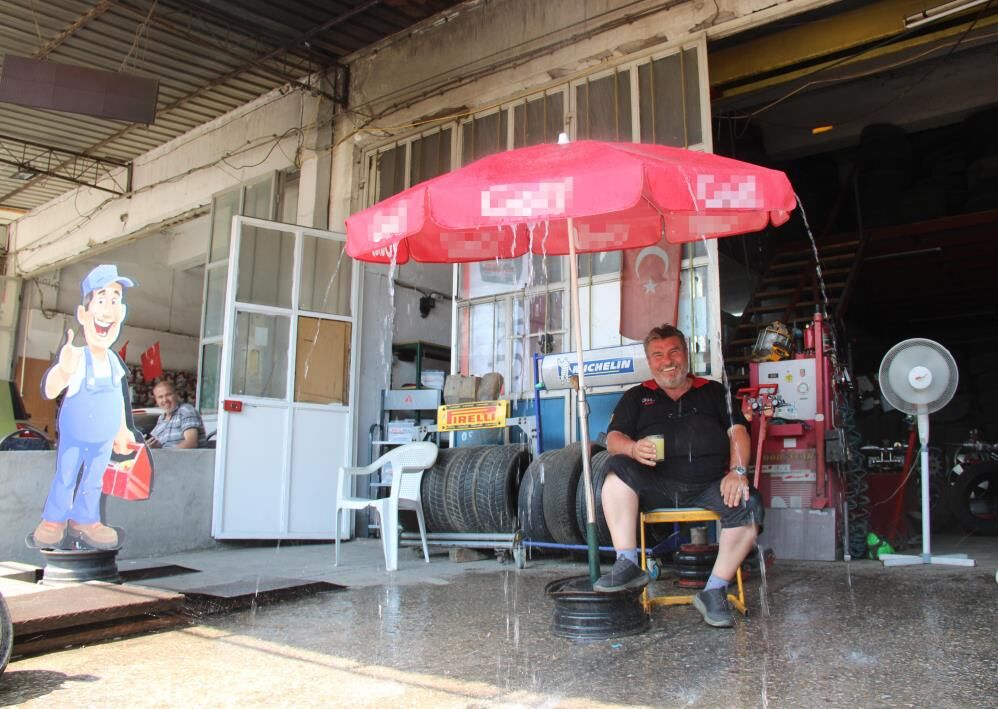 Menteşe’de 40 Derece Sıcağa Esnaftan Pratik Çözüm (2)