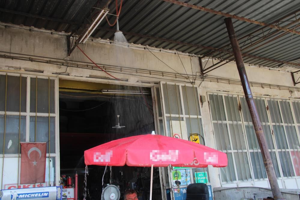 Menteşe’de 40 Derece Sıcağa Esnaftan Pratik Çözüm (3)