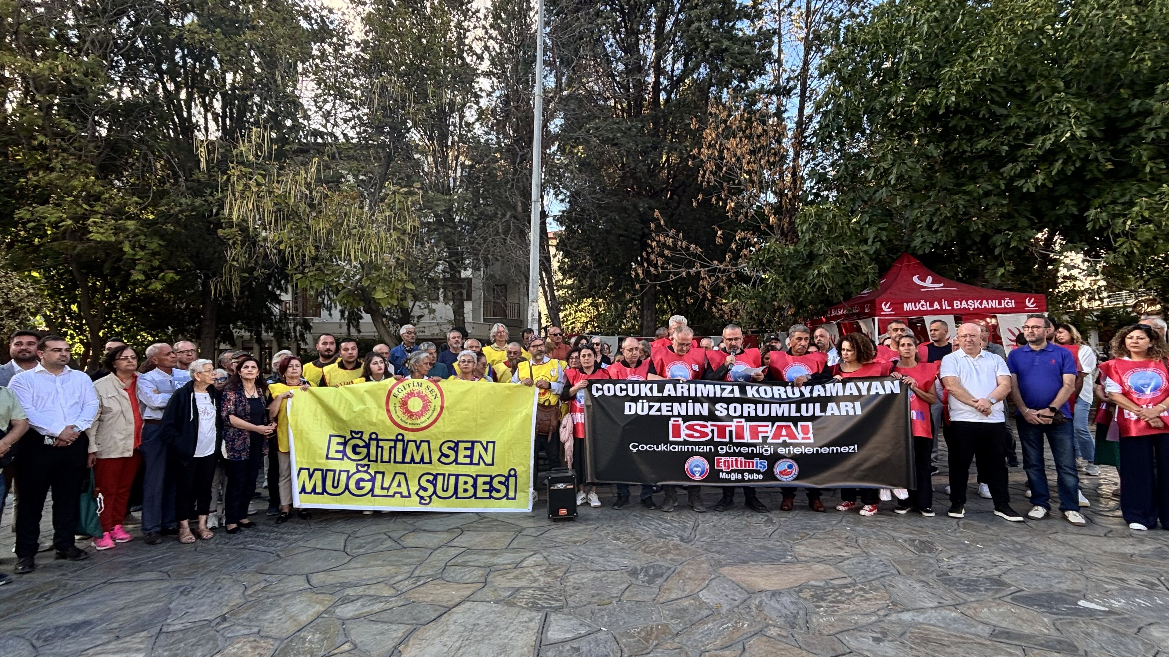 Muğla’da eğitimcilerden silahlı saldırıya tepki