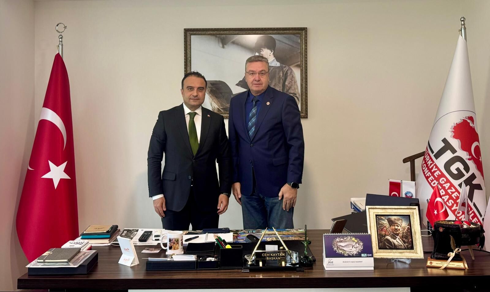 Kaymakam Budan’dan Büyükşehir Gazeteciler Cemiyeti’ne Ziyaret (2)