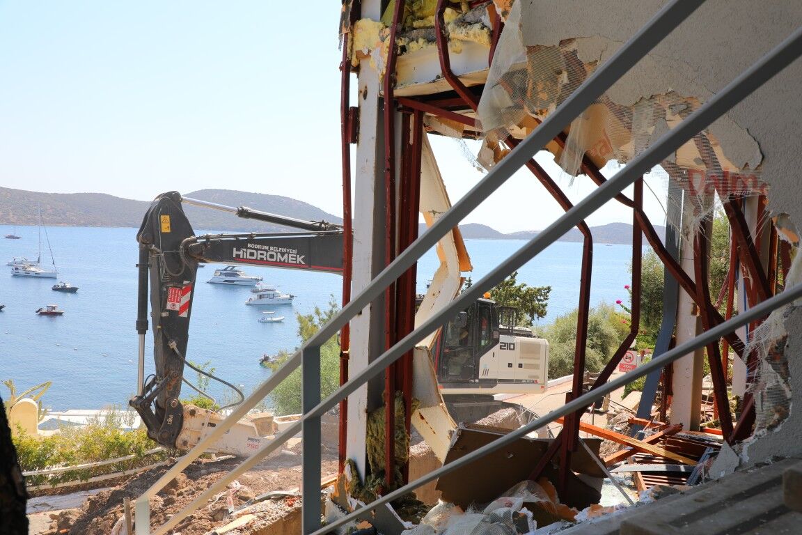 Bodrum’da Kaçak Yapılara Geçit Yok 74 Yapı Yıkıldı (4)