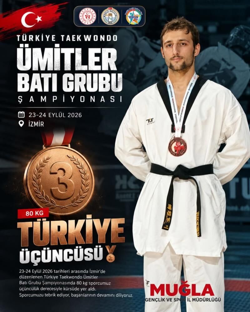 Muğlalı Semih Karabacak’tan Türkiye Üçüncülüğü (2)