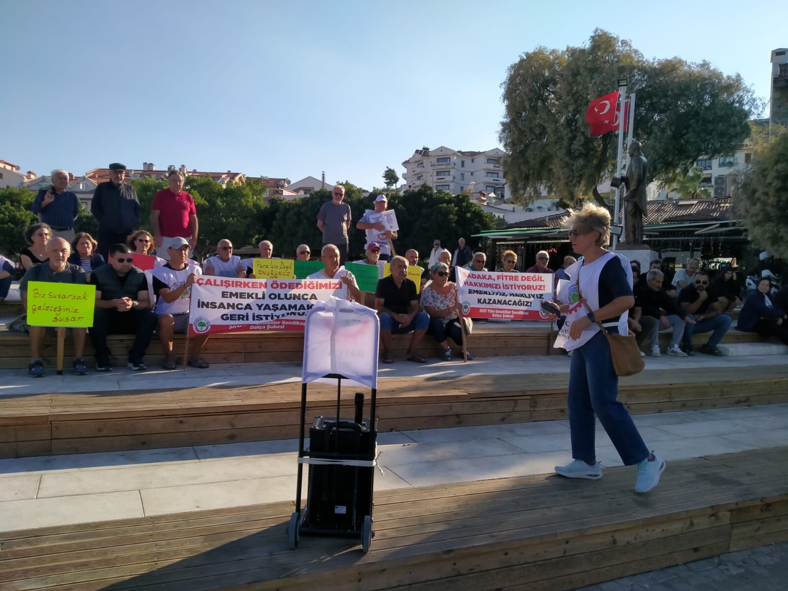 Datça’da emeklilerden Ali Şekeroğlu için açıklama: Yoksulluğa mahkûm edilmeyeceğiz