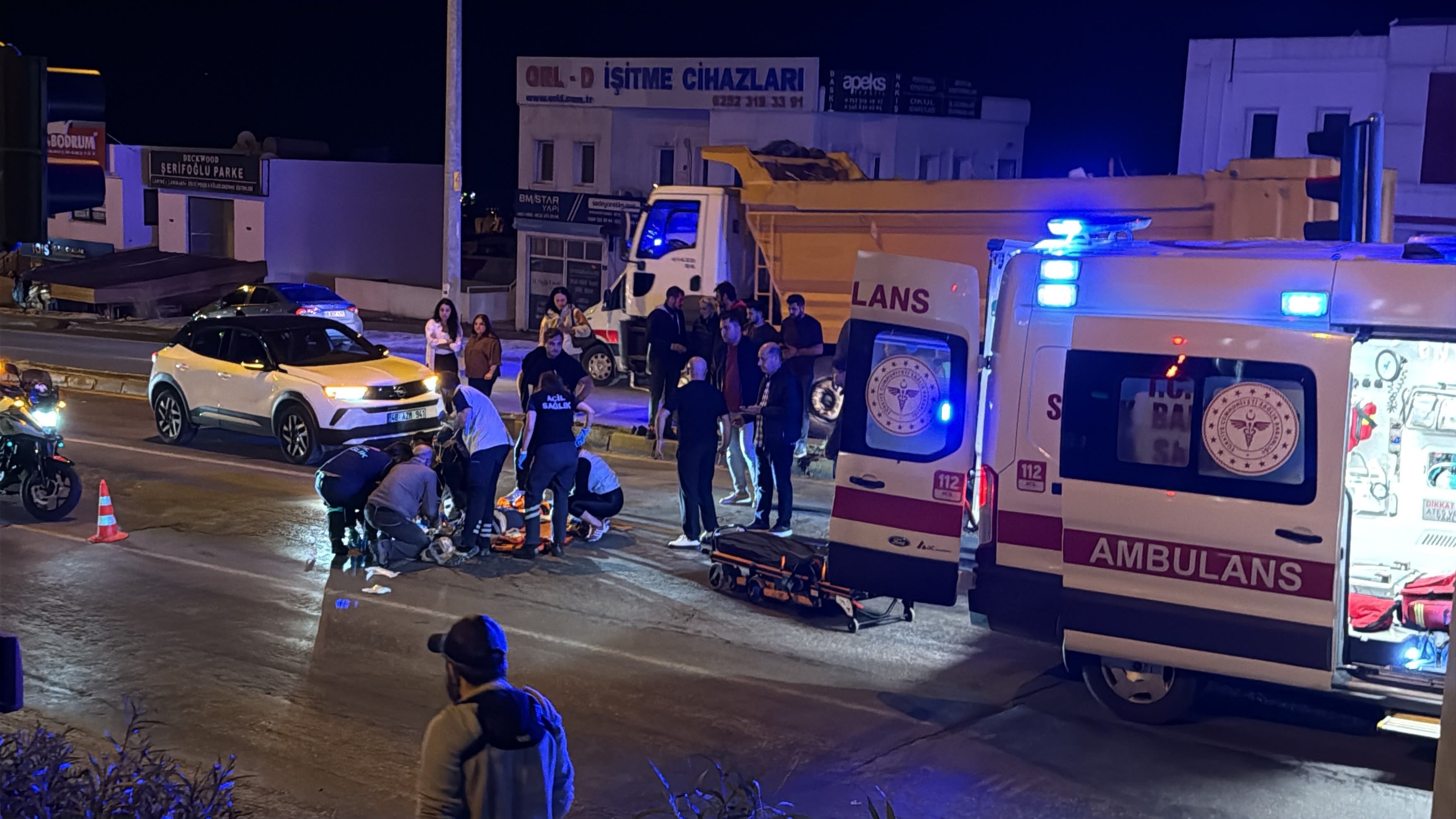 Bodrum’da motosikletin çarptığı kadın yaşamını yitirdi