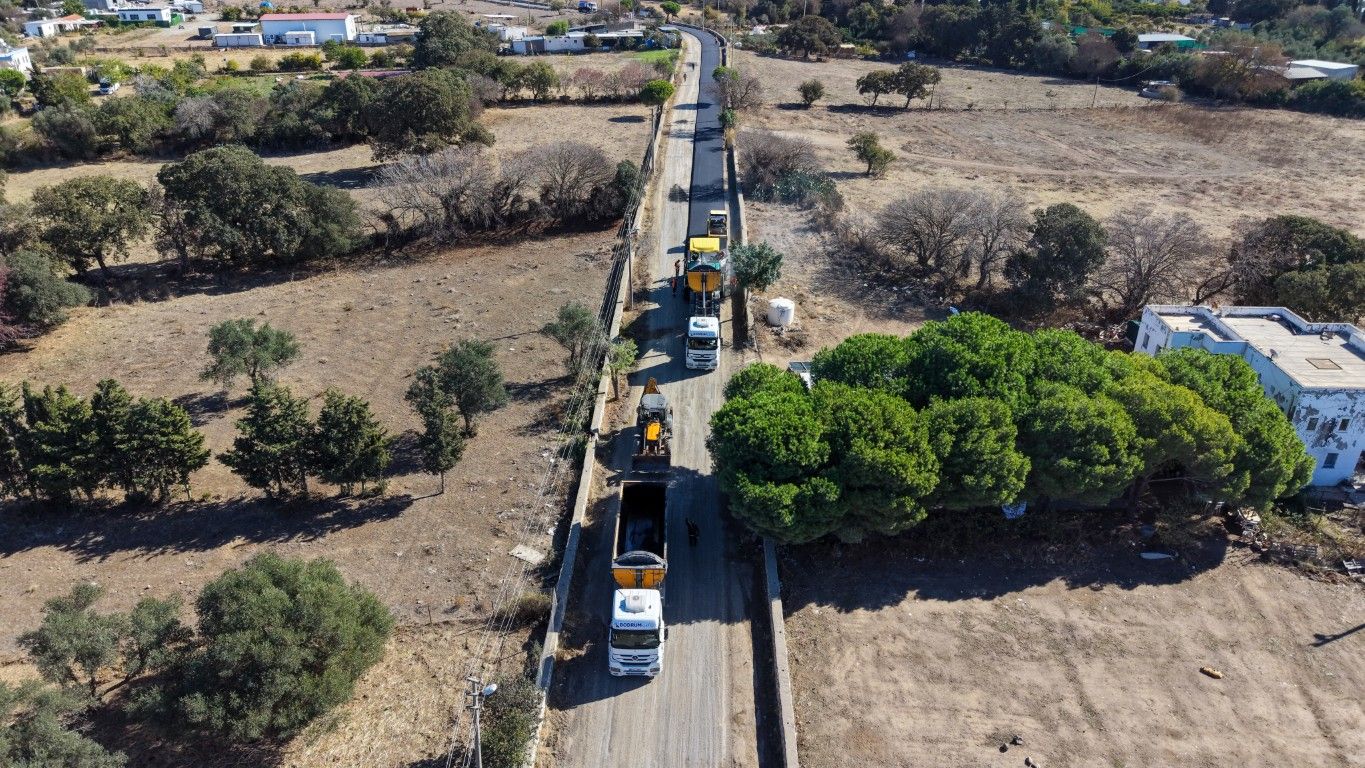 Bodrum’da beş mahallede yol yenileme çalışması