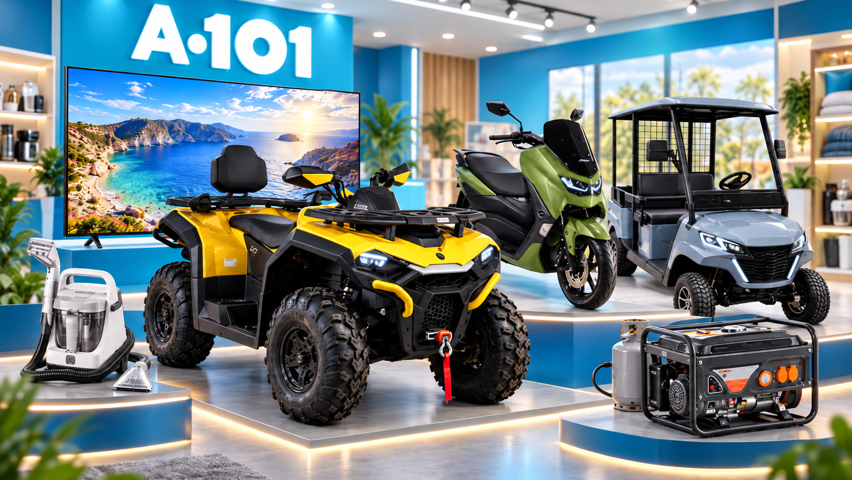 A101 15 Ekim kataloğu şaşırttı: ATV ve araçlar geliyor!
