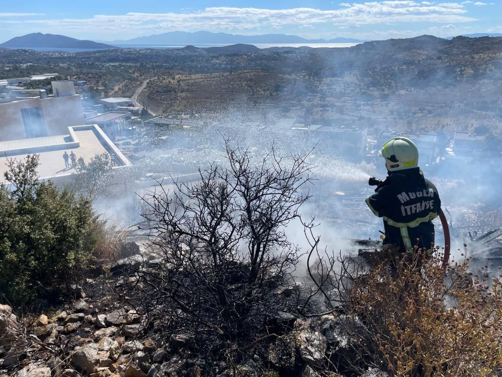 Bodrum’da makilik yangını korkuttu!