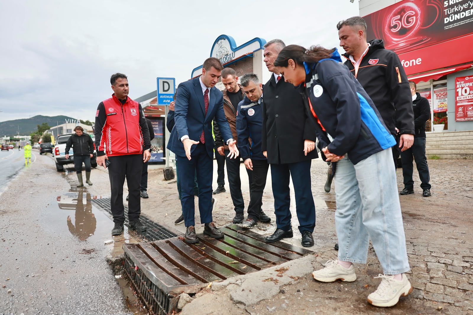 Bodrum’da Şiddetli Yağış Sonrası Ekipler Sahada (2)