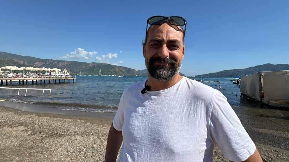 Marmaris’te Ekim Ayında Deniz Keyfi İngiliz Turistler Güneşe Koştu (2)