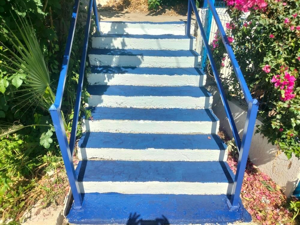 Bodrum’un Simgesi Mavi Ve Beyaz Renkler Sokaklara Taşınıyor (1)